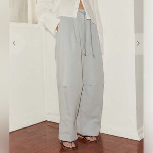 Deiji Studios Bartack Pants Sky Blue Organic Cotton Wide Leg Trouser Medium